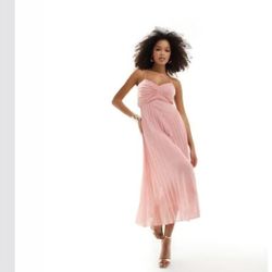 Pink Asos Backless Dress
