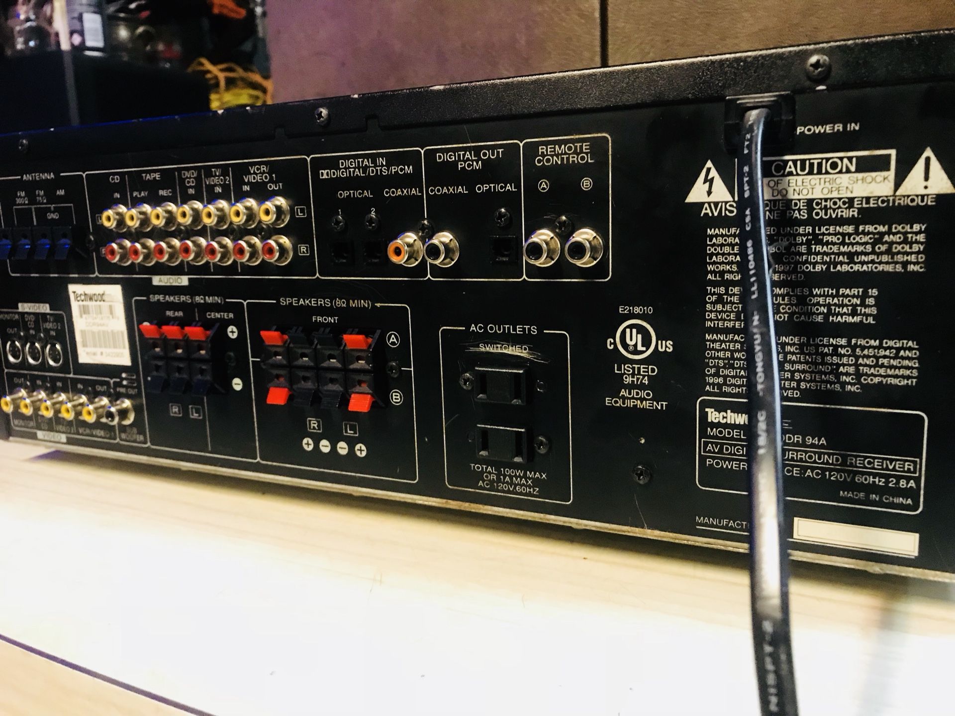 Techwood Home Digital Stereo Receiver 5.1 S.S. 300W for Sale in Kent