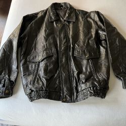 REAL LEATHER JACKET SIZE XL/ WAS $250/ NOW $45 