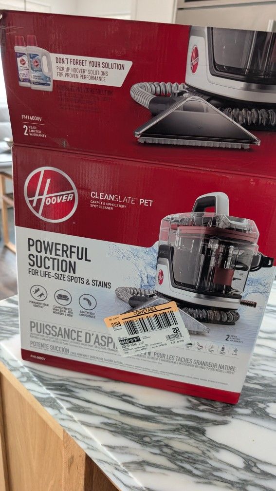 Hoover CleanSlate Plus Carpet Cleaner Pet Upholstery Fabric Carpet Vacuum New-ish