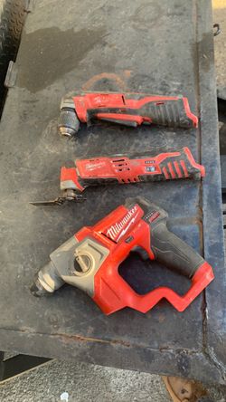 Milwaukee 12 V, Rd., Hammer and multitude works good conditions