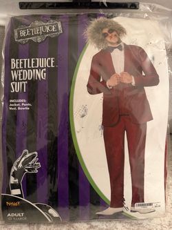 Beetlejuice Wedding Suit Adult Costume XL