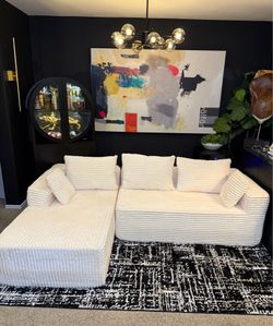 Brand new cream sect very comfy plush material