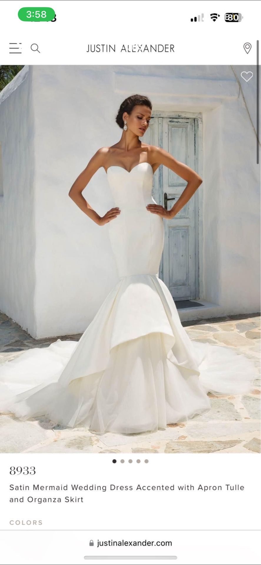 Justin Alexander Wedding Dress 