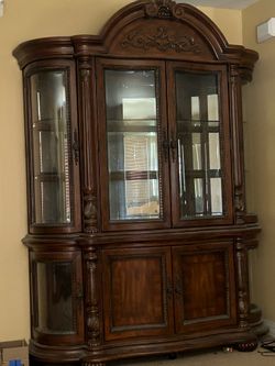 Free China cabinet, Dining table, and chairs