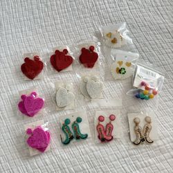Earrings Cowgirl/hearts