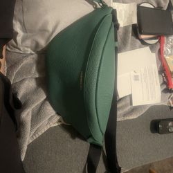 All Leather Emerald Bag 