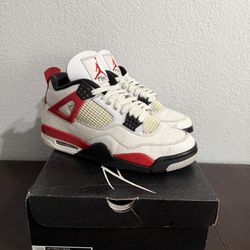 Jordan 4 Red Cement Size 10