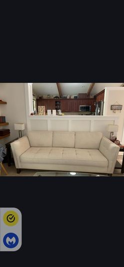 Off White Sofa 7 feet long