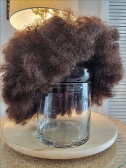 “Unlock Your Hidden Beauty” Short brown curly afro wig for women. “G&T Wig Afro Brown Wigs for Women 70s. Short Kinky Curly Puff Wig with Bangs.