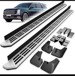 YZONA Side Steps Compatible with 2026 Hyundai Palisade (SE/SEL/Calligraphy/Limited), Heavy-Duty Aluminum Alloy Rails, 500 Ib Capacity Nerf Bars Brand 