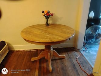 Solid Oak table  standard 48"
