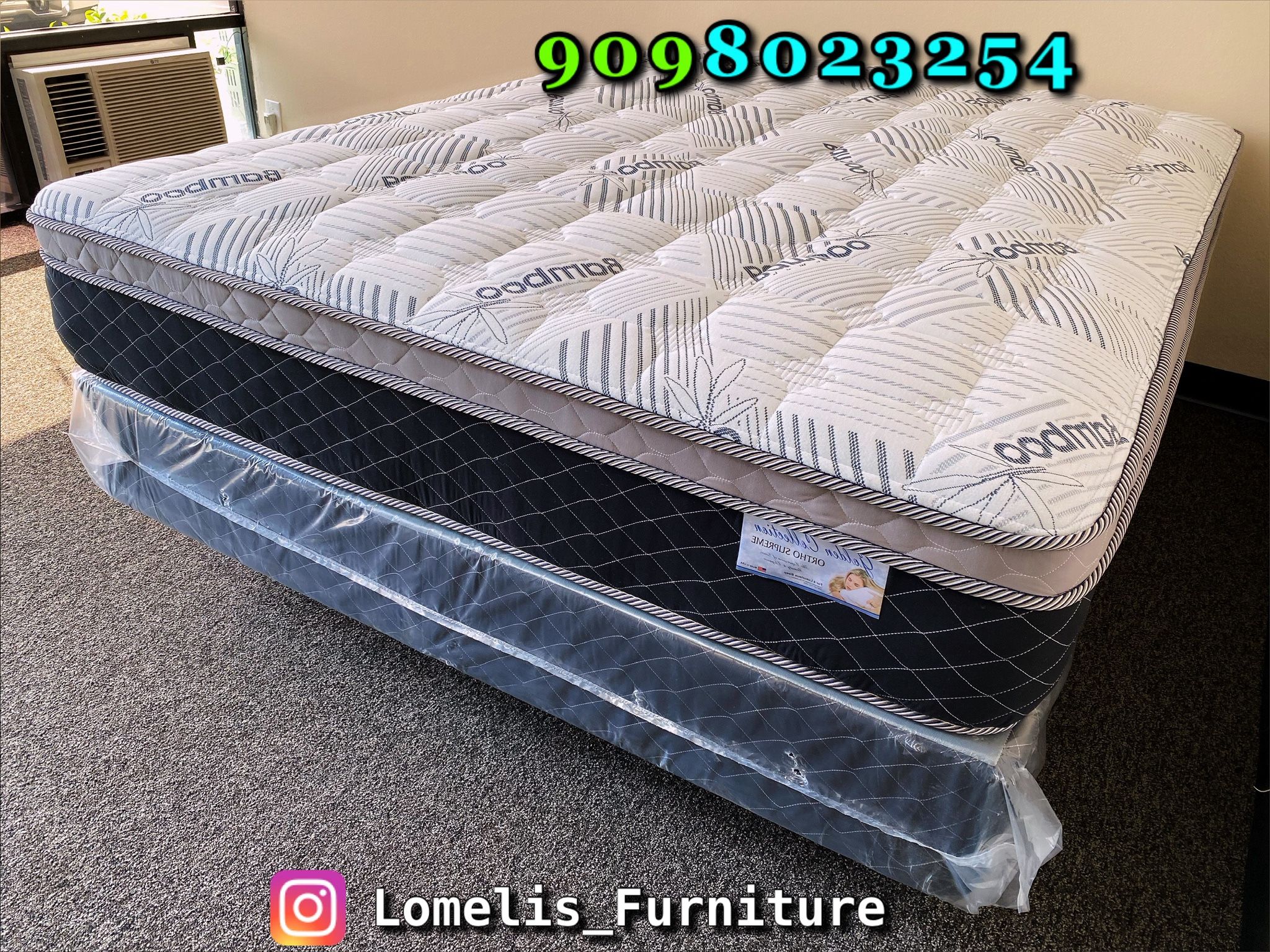 12in King Size Dream Luxury European Pillow Top Mattress