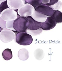 Purple Silk Rose Petals Thumbnail