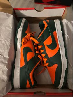 Nike Dunk Low Retro Miami Hurricanes size 12 NEW