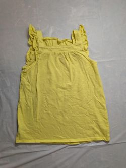Gap Kids yellow smocked neck tank top. 6/6x