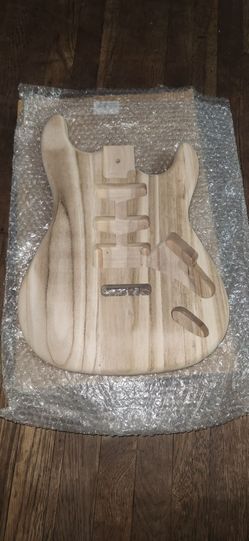 Unfinished Stratocaster-Style Electric Guitar Body