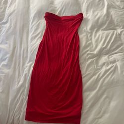 Red tube top dress. Women’s