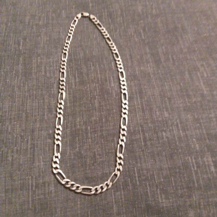 Sterling 24" Figaro Necklace
