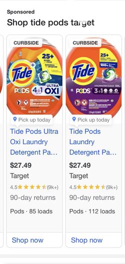 Tide Pods 16 Each
