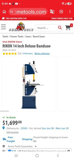 bandsaw rikon 14in and floor drill press