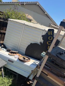 Truck bed storage container