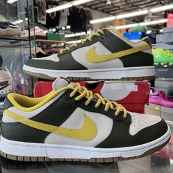 Nike Dunk Low Retro Premium Cargo Khaki Vivid Sulfur