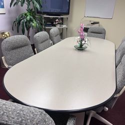 Conference Table And 8 Chairs