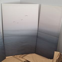 NEW Ocean Scene Artwork Decor Wall Hanging