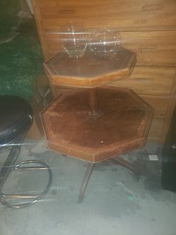 Antique spinning table