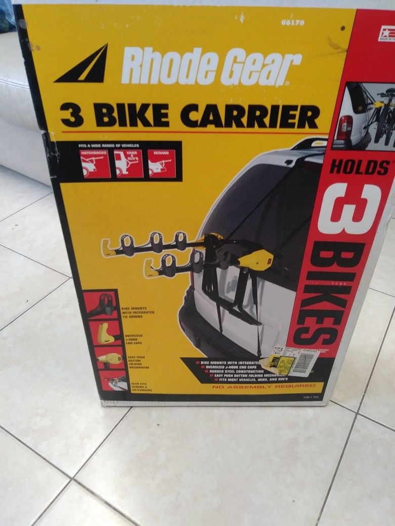 Three bike carrier