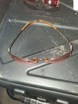 Rimless Sunglasses with Brown Gradient Lenses