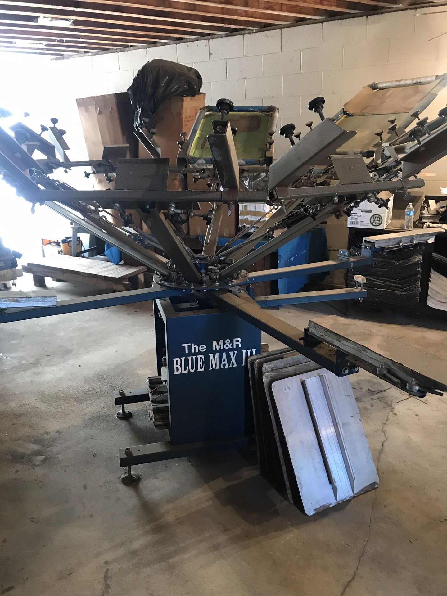 M&R Blue Max 3, screen printing press