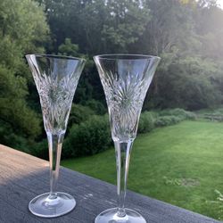 Waterford Champagne Glasses- Health Theme