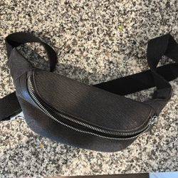 Antik Kraft Black Jean Material Waist Bag