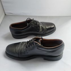 Johnston & Murphy Men's Black Leather Lace-Up Dress Shoes Size 11 M