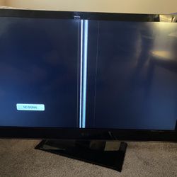 46” LG TV Line Comes And Ges