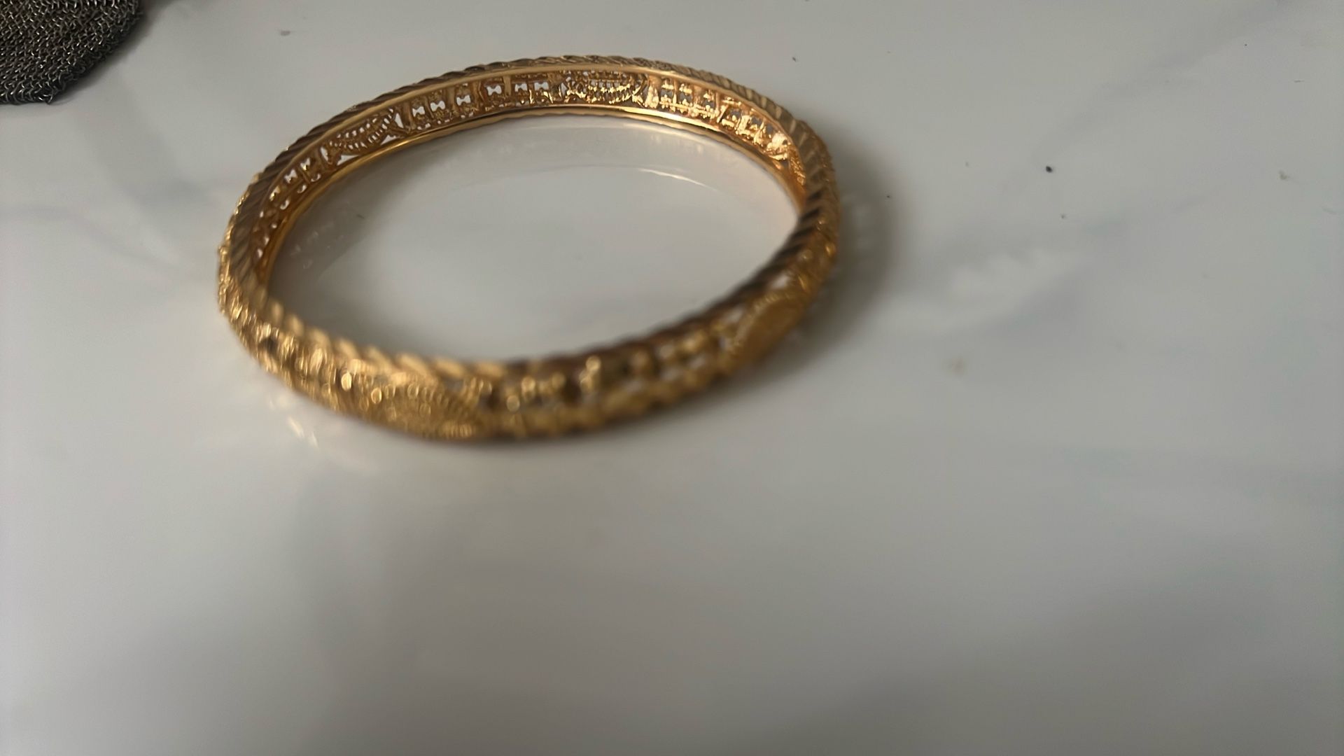 24 Kt Gold Plated Bangle Bracelet