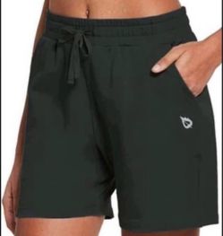 Brandnew(Large)Women's 5" Athletic Shorts Cotton Comfy Casual Summer Sweat Workout