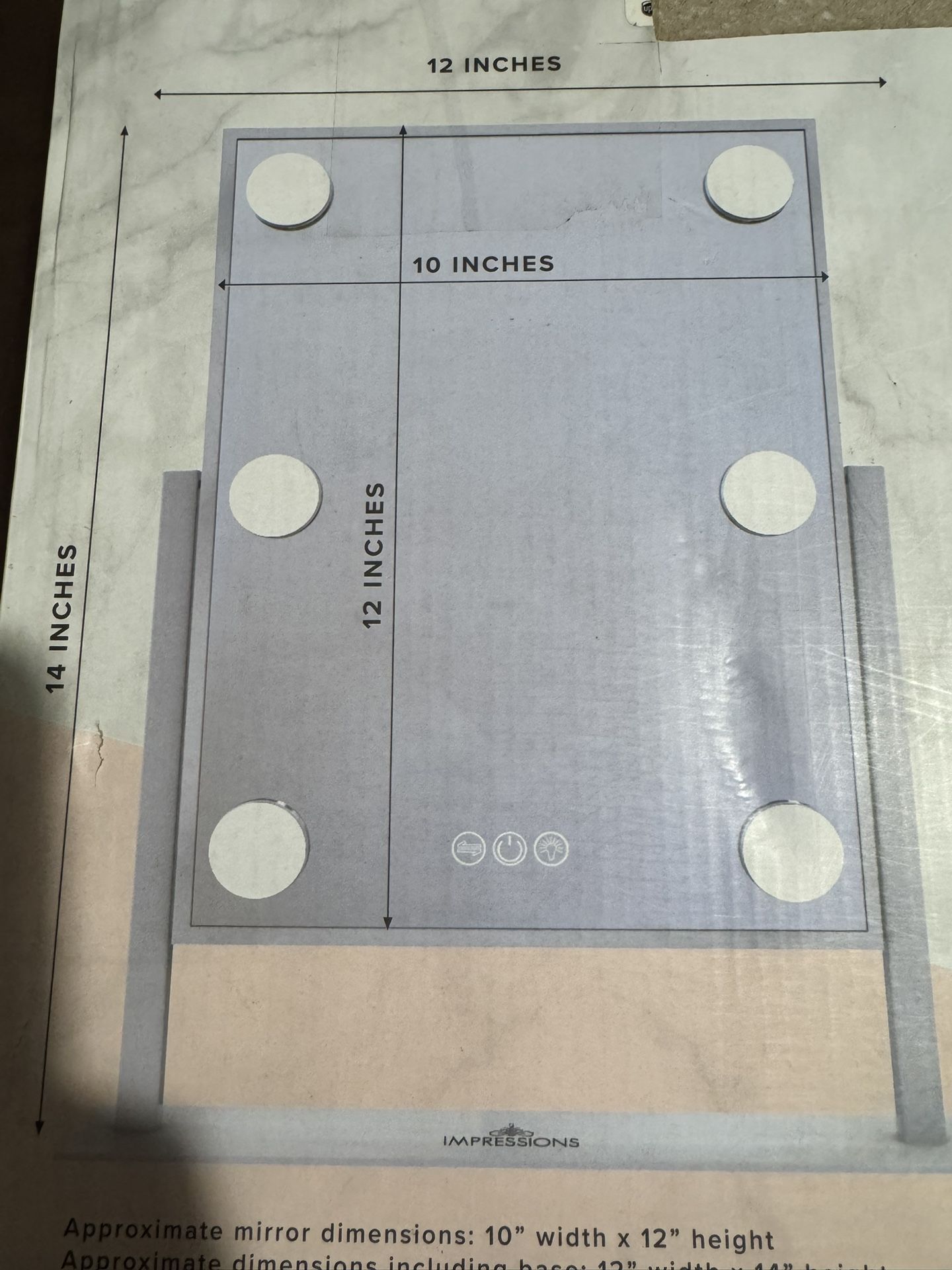 Impressions Hollywood Tri-Tone Mirror