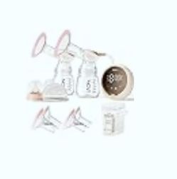 NCVI 8100 Double Electric Breast Pump with 4 Modes, 9 Levels, Anti-Backflow, 24/28mm Flanges, Touch Panel, LED Display, Ultra-Quiet $39.99 (VISA CARD