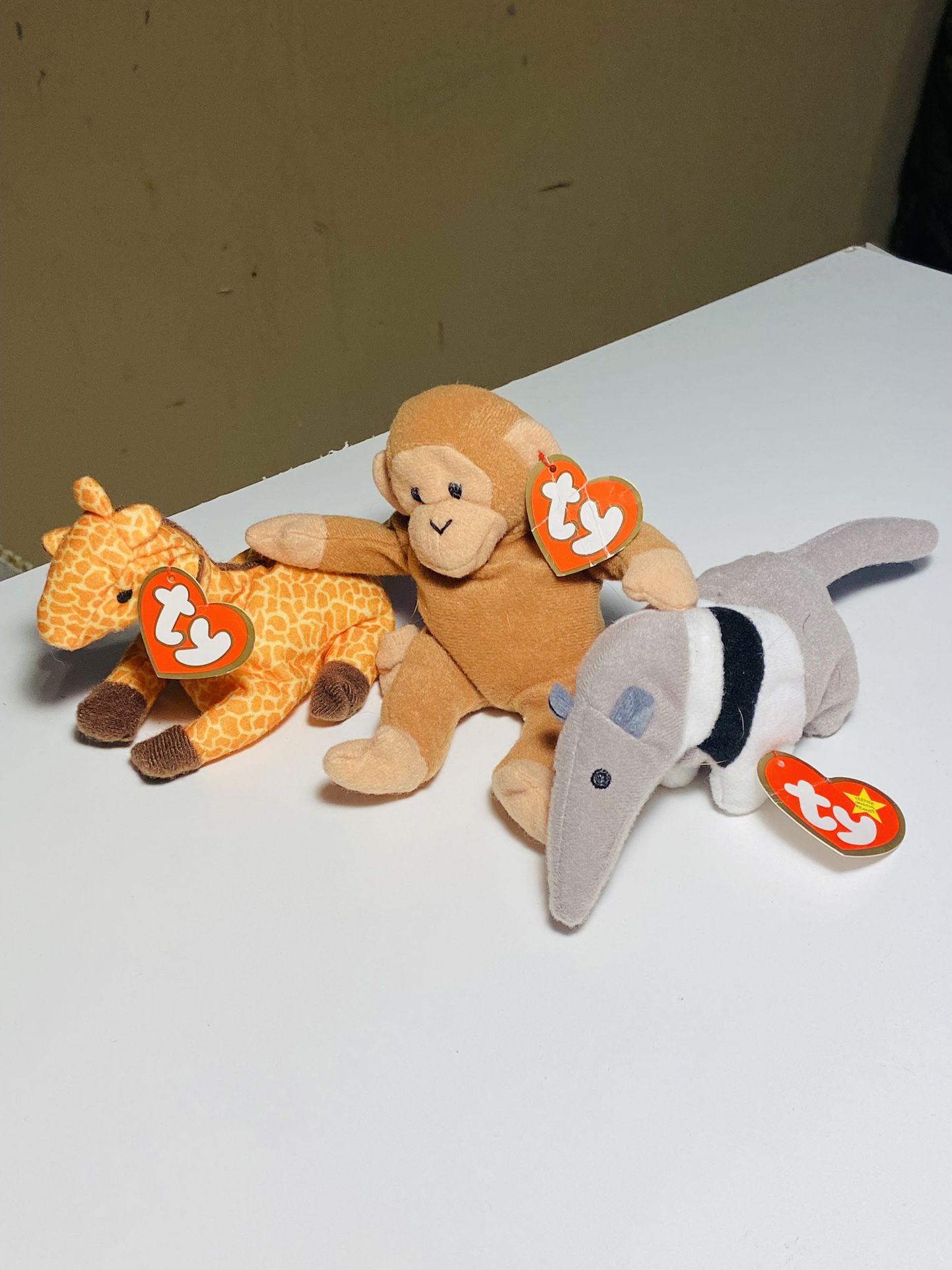 Vintage 1993 McDonalds, Teenie Beanie Babies.. Bongo, Antsy, & Twigs