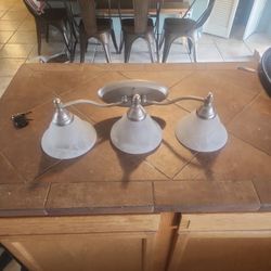 Brushed Nickel Bathroom Light