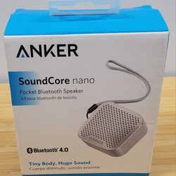 New in Box! ANKER Soundcore A3104 Nano Bluetooth Speaker -Small Body, Big Sound