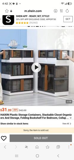 Stackable shelf, double size