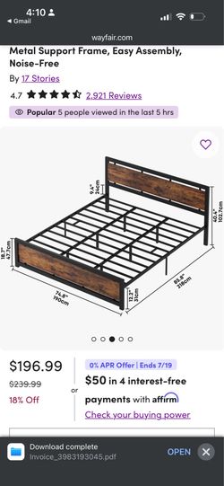 Wayfair Queen Bedframe