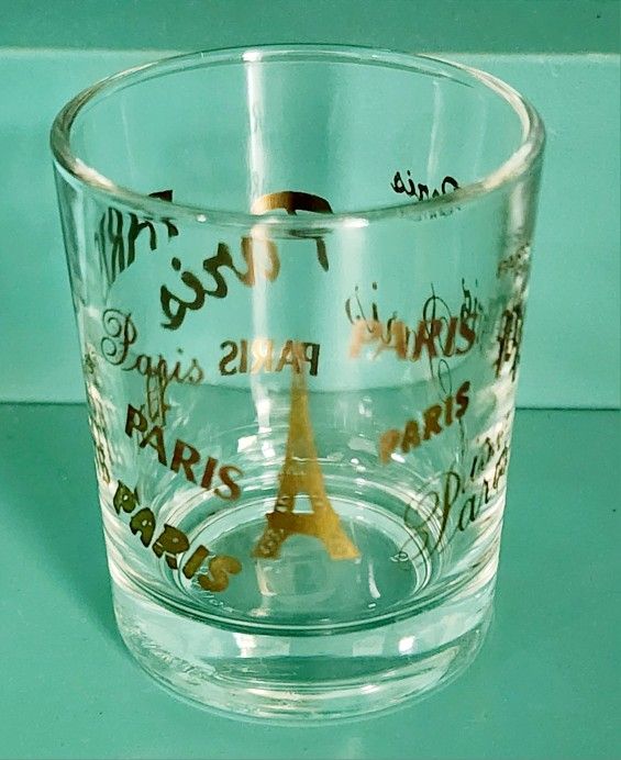 Vintage 1980s Paris France Eiffel Tower Shot Glass