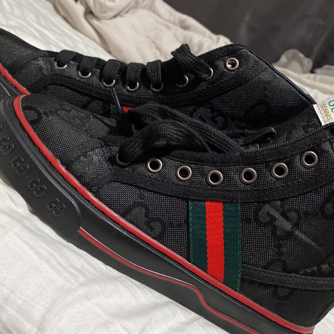 Gucci Men's Off The Grid High-Top Sneakers - Black Berry - Size 12