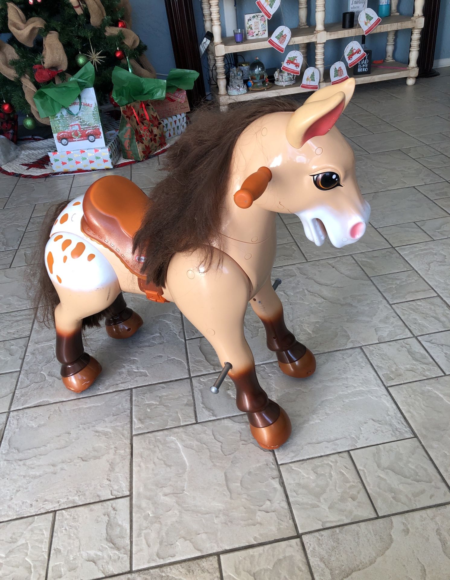 VINTAGE LITTLE TIKES GIDDY UP NGO PONY RIDE ON HORSE .