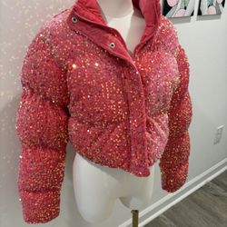 Forever 21 Bling Puffer Jacket